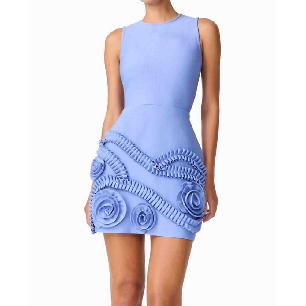 NEW ELLIATT elliatt sonya tulip mini dress in blue - Picture 5 of 6